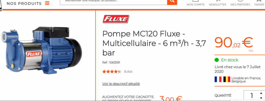 Pompes FLUXE