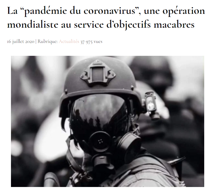 fausse pandémie