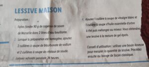 lessive maison